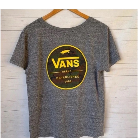 Vans Heather Gray Tee with Logo - Picture 2 of 5